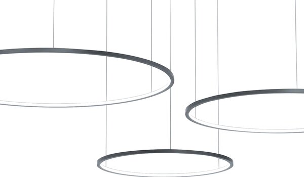 Závesné LED svietidlo Saturno, 3x LED 100w, 4000k, b