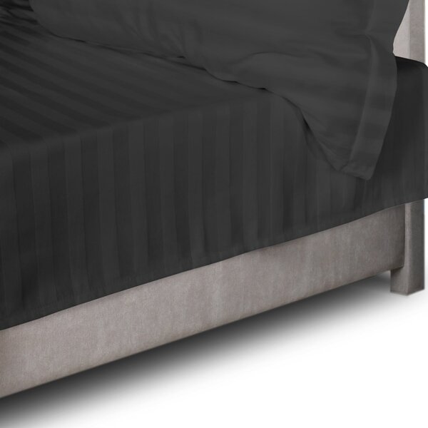 BAMBUSOVÉ PRESTIERADLO STRIPE 160X240 CM ČIERNE