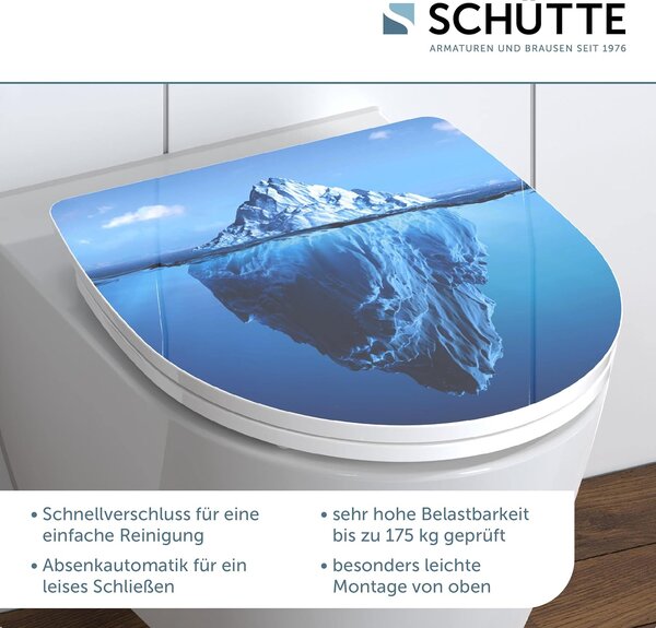 Eisl Sanitär WC sedadlo Duroplast Soft Close Iceberg High Gloss 82579