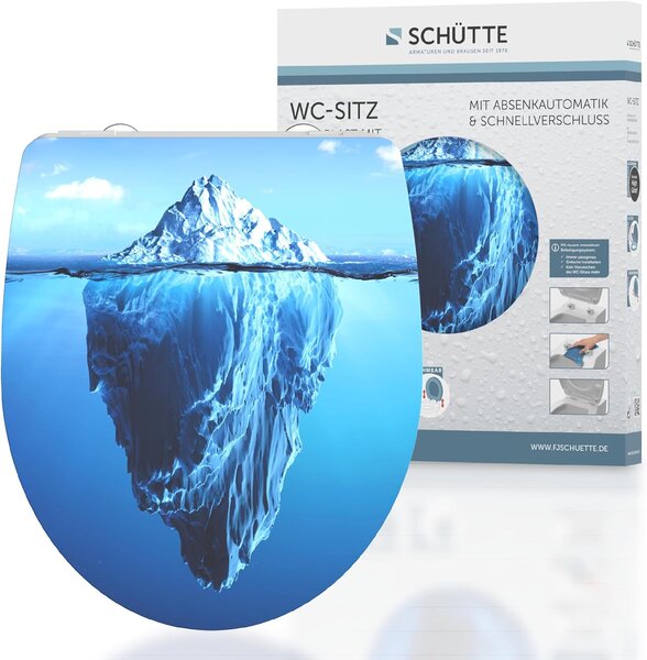Eisl Sanitär WC sedadlo Duroplast Soft Close Iceberg High Gloss 82579