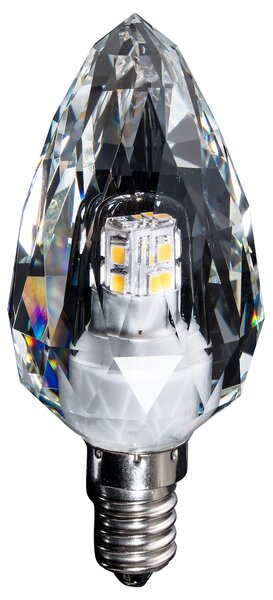 Dekoračná LED žiarovka E14 neutrálna 4000k 4w 500 lm crystal sviečka