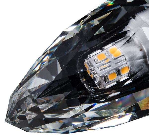 Dekoračná LED žiarovka E14 neutrálna 4000k 4w 500 lm crystal sviečka
