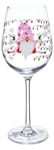 TEMPO-KONDELA TIPSY TRIO, poháre na víno, set 3 ks, 450 ml, číre so zimným motívom