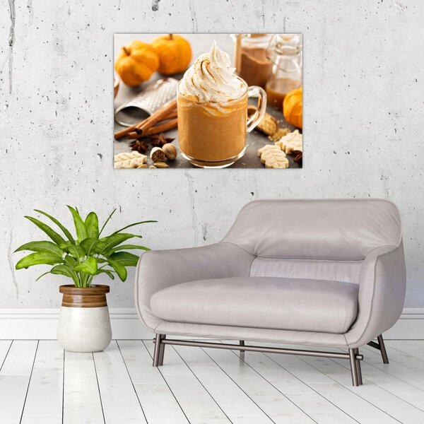 Obraz - Tekvicové latte (70x50 cm)