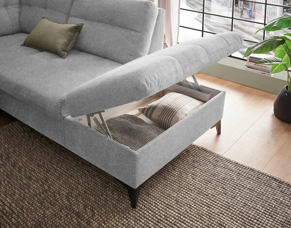 SEDACIA SÚPRAVA, textil, svetlosivá MID.YOU - Sedačky, Online Only