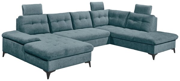 SEDACIA SÚPRAVA, textil, modrá MID.YOU - Sedačky, Online Only