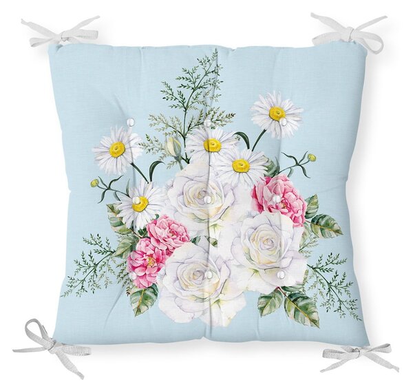 Sedák s prímesou bavlny Minimalist Cushion Covers Spring Flowers, 40 x 40 cm