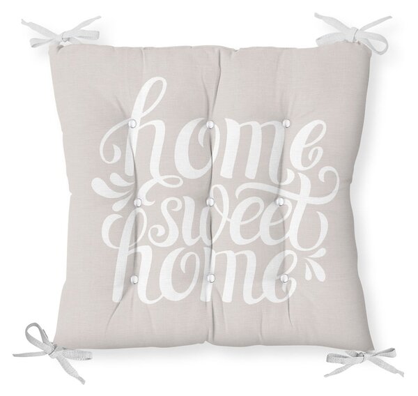 Sedák s prímesou bavlny Minimalist Cushion Covers Home Sweet Home, 36 x 36 cm