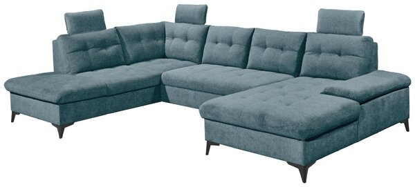 SEDACIA SÚPRAVA, textil, modrá MID.YOU - Sedačky, Online Only