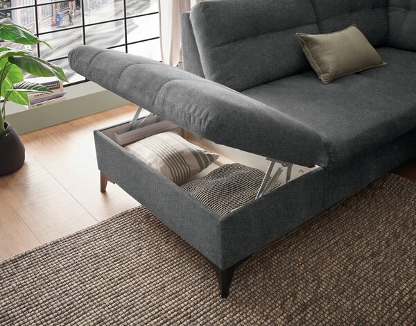 SEDACIA SÚPRAVA, textil, grafitová MID.YOU - Sedačky, Online Only
