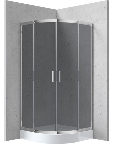 Deante Štvrťkruhový sprchový kút Funkia 90x90 cm - KYP 451K - bez vaničky