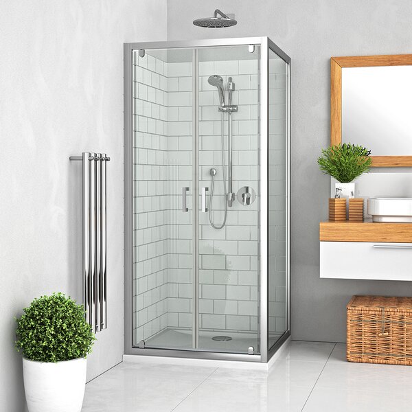 Roth Štvorcový alebo obdĺžnikový sprchový kút LLDO2+LLB - bez vaničky ROTH-Variant: šírka dverí: 70 cm, šírka pevnej steny: 70 cm, orientácia: Uni - (LLDO2/700_LLB/700_br_tr), ROTH-Profily: profily: brillant, výplň: transparent
