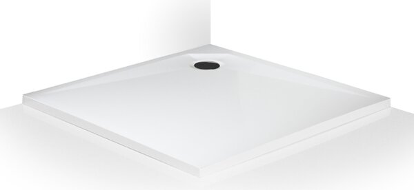Roth Štvorcová sprchová vanička z liateho mramoru MARMO NEO SQUARE-S ROTH-Variant: rozmery: 80x80 cm - (MARMO NEO SQUARE-S 800 - MAN SQ 080080 2E)