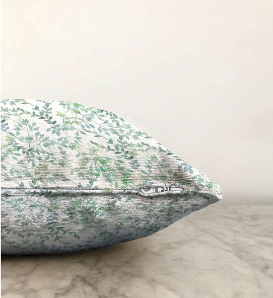 Béžovo-zelená obliečka na vankúš s prímesou bavlny Minimalist Cushion Covers Twiggy, 55 x 55 cm
