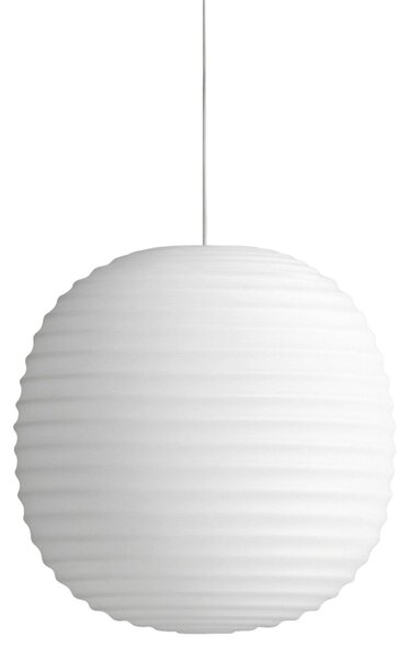 Závesné svietidlo Lantern, Small, White Opal – New Works