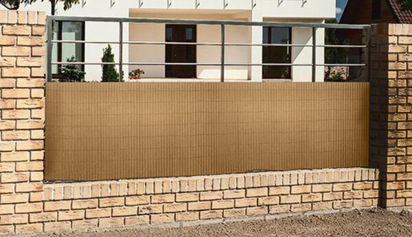 KONDELA Záhradná zástena, prírodná, 300x100 cm, ABEO