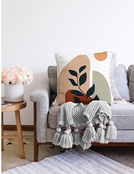 Obliečka na vankúš s prímesou bavlny Minimalist Cushion Covers Twiggy, 55 x 55 cm