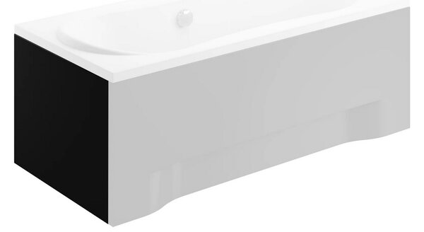 Univerzálny bočný krycí panel čierny k obdĺžnikovej vani Polimat POLIMAT-Rozmery: 70x54-pre: CAPRI 120x70