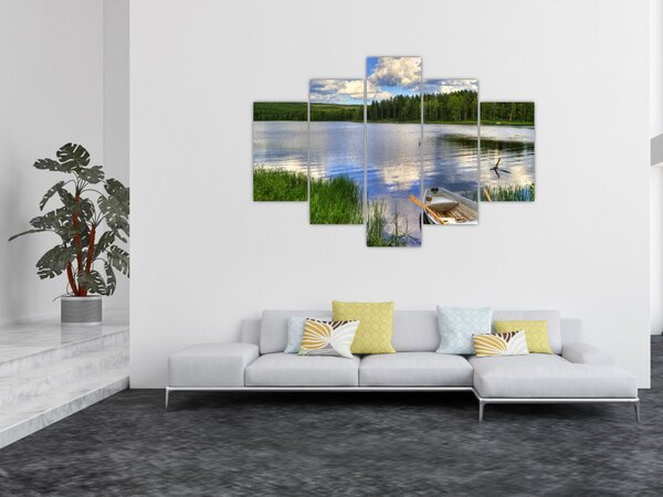 Obraz - Malebná dedina (150x105 cm)