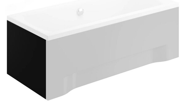Univerzálny bočný krycí panel čierny k obdĺžnikovej vani Polimat POLIMAT-Rozmery: 70x54-pre: CAPRI 120x70
