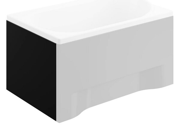 Univerzálny bočný krycí panel čierny k obdĺžnikovej vani Polimat POLIMAT-Rozmery: 70x54-pre: CAPRI 120x70