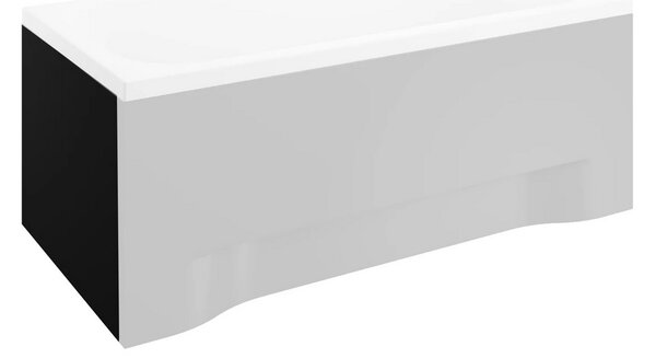 Univerzálny bočný krycí panel čierny k obdĺžnikovej vani Polimat POLIMAT-Rozmery: 70x54-pre: CAPRI 120x70