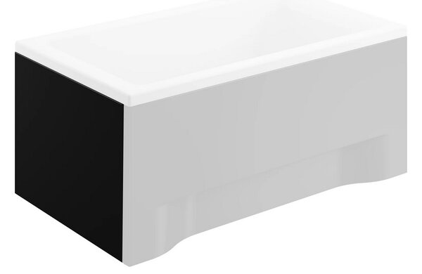 Univerzálny bočný krycí panel čierny k obdĺžnikovej vani Polimat POLIMAT-Rozmery: 70x54-pre: CAPRI 120x70