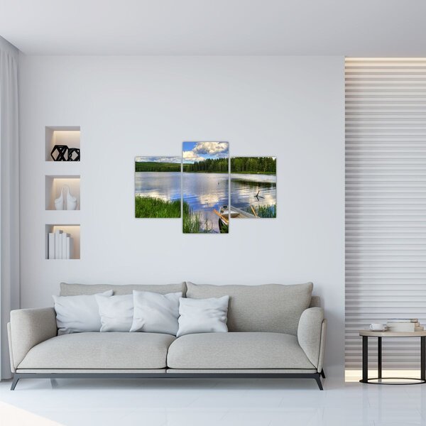 Obraz - Malebná dedina (90x60 cm)