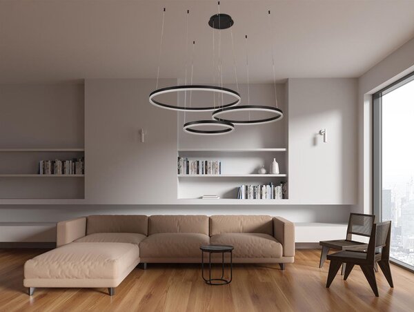 LED závesné svietidlo + diaľkový ovládač 125W (J4384/B)