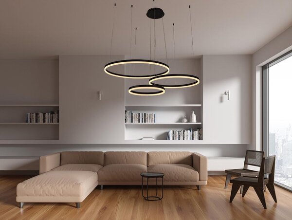 LED závesné svietidlo + diaľkový ovládač 125W (J4384/B)