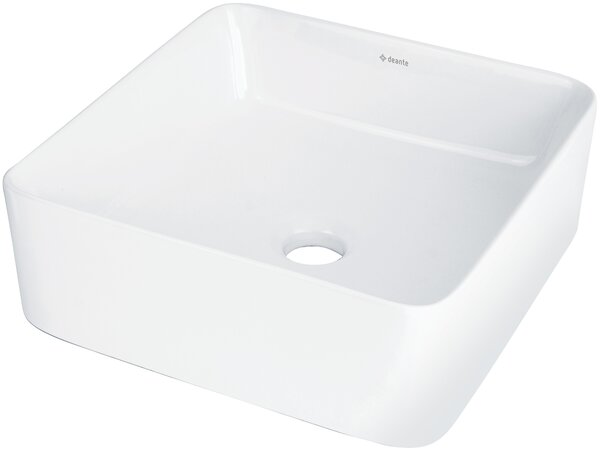 Deante Umývadlo na dosku Jasmin 34,5x34,5 cm - CDJ 6U3S, keramika