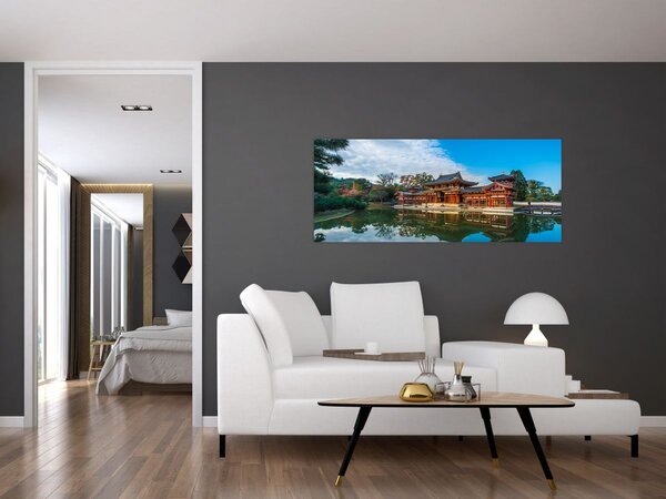 Obraz - Chrám Byodo-in, Japonsko (120x50 cm)