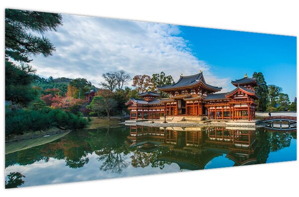 Obraz - Chrám Byodo-in, Japonsko (120x50 cm)