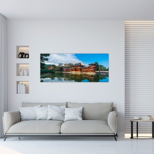 Obraz - Chrám Byodo-in, Japonsko (120x50 cm)