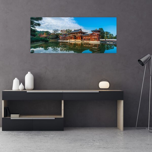 Obraz - Chrám Byodo-in, Japonsko (120x50 cm)