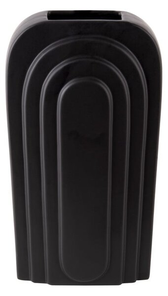 Čierna keramická váza PT LIVING Arc, výška 18 cm