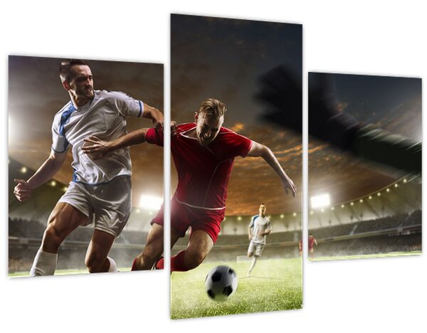 Obraz - Futbalisti v akcii (90x60 cm)