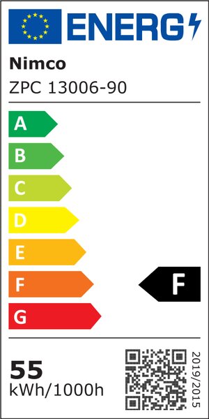 Nimco Čierne LED zrkadlo 1200x700 - ZPC 13006-90