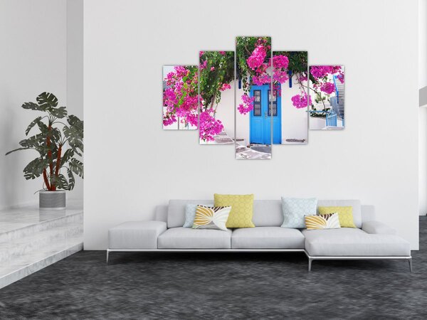 Obraz - Tradičný grécky dom (150x105 cm)