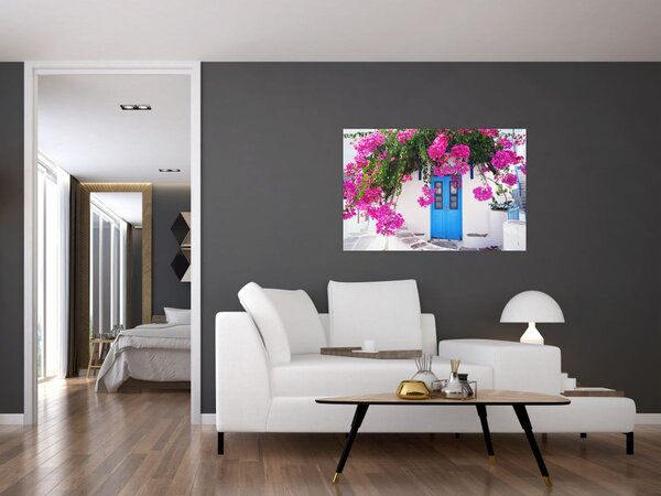 Obraz - Tradičný grécky dom (90x60 cm)