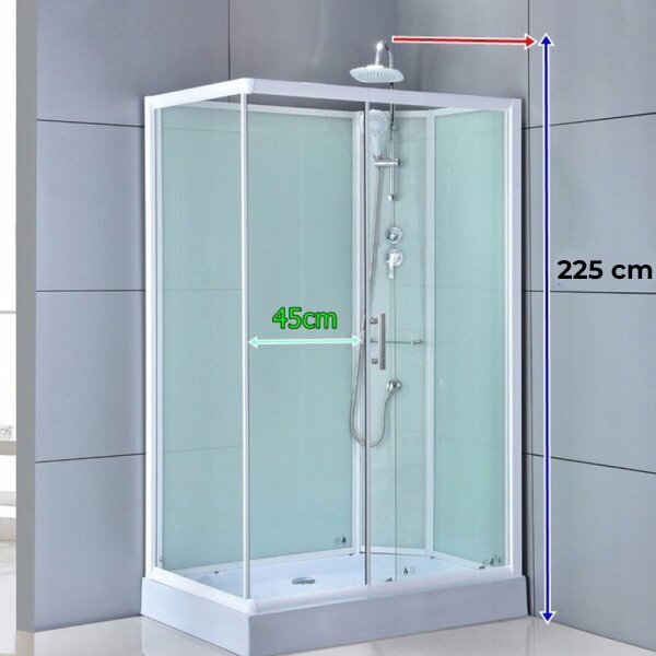BPS-koupelny Sprchový box WSH307P 120x80, pravý