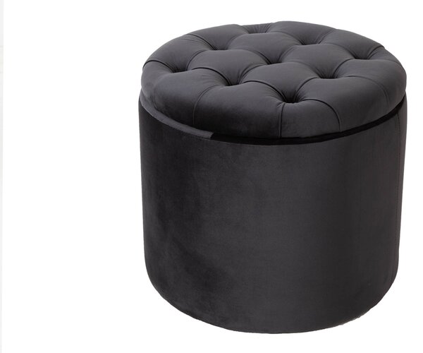Taburetka BARROCK 50 cm - čierna