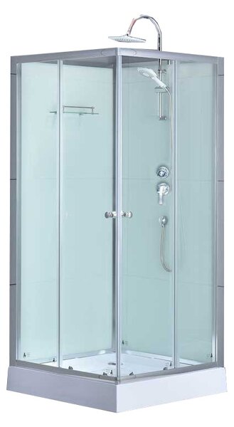 BPS-koupelny Sprchový box WSH308 90x90 biela mat