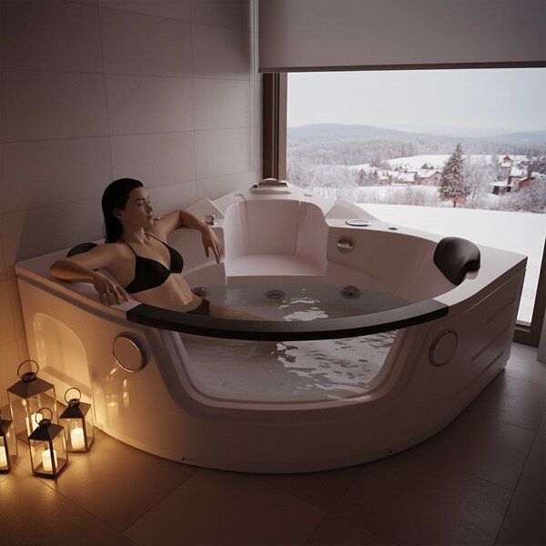BPS-koupelny Hydromasážna vírivá vaňa Orino 632 135x135