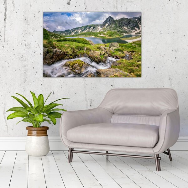 Obraz - Pohľad na horu Rila (90x60 cm)