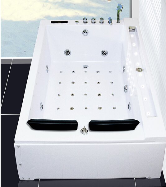 BPS-koupelny Hydromasážna vírivá vaňa Fenix 606AH 180x120 s ohrevom vody, pravá