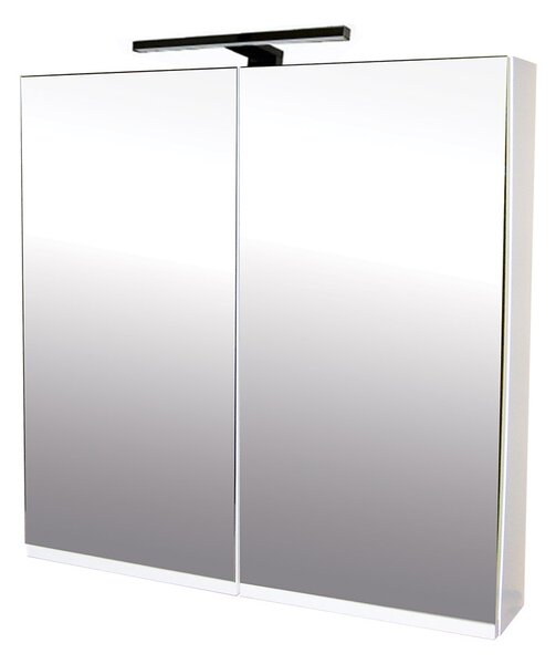 Comodo Zrkadlová skrinka Atica 80 ZS LED-B s osvetlením Any LED 30 B, čierna