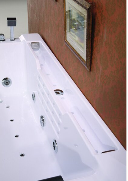 BPS-koupelny Hydromasážna vírivá vaňa Fenix 606AH 180x120 s ohrevom vody, pravá