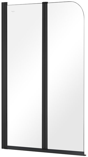 Besco Vaňová zástena PRIME BLACK 2 90140 (90x140 cm | Transparent)