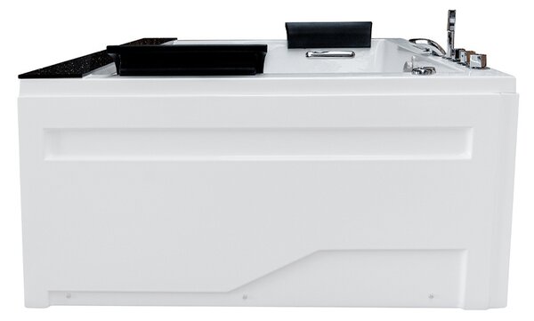 BPS-koupelny Hydromasážna vírivá vaňa KALAMBO 914 BL190x150 Čierna/Biela s ohrevom vody